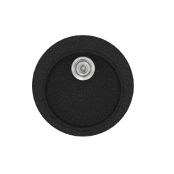 Νεροχύτης Γρανιτένιος Sanitec Classic Granite 316  (Ø48) Βαρέως Τύπου Granite Black 05